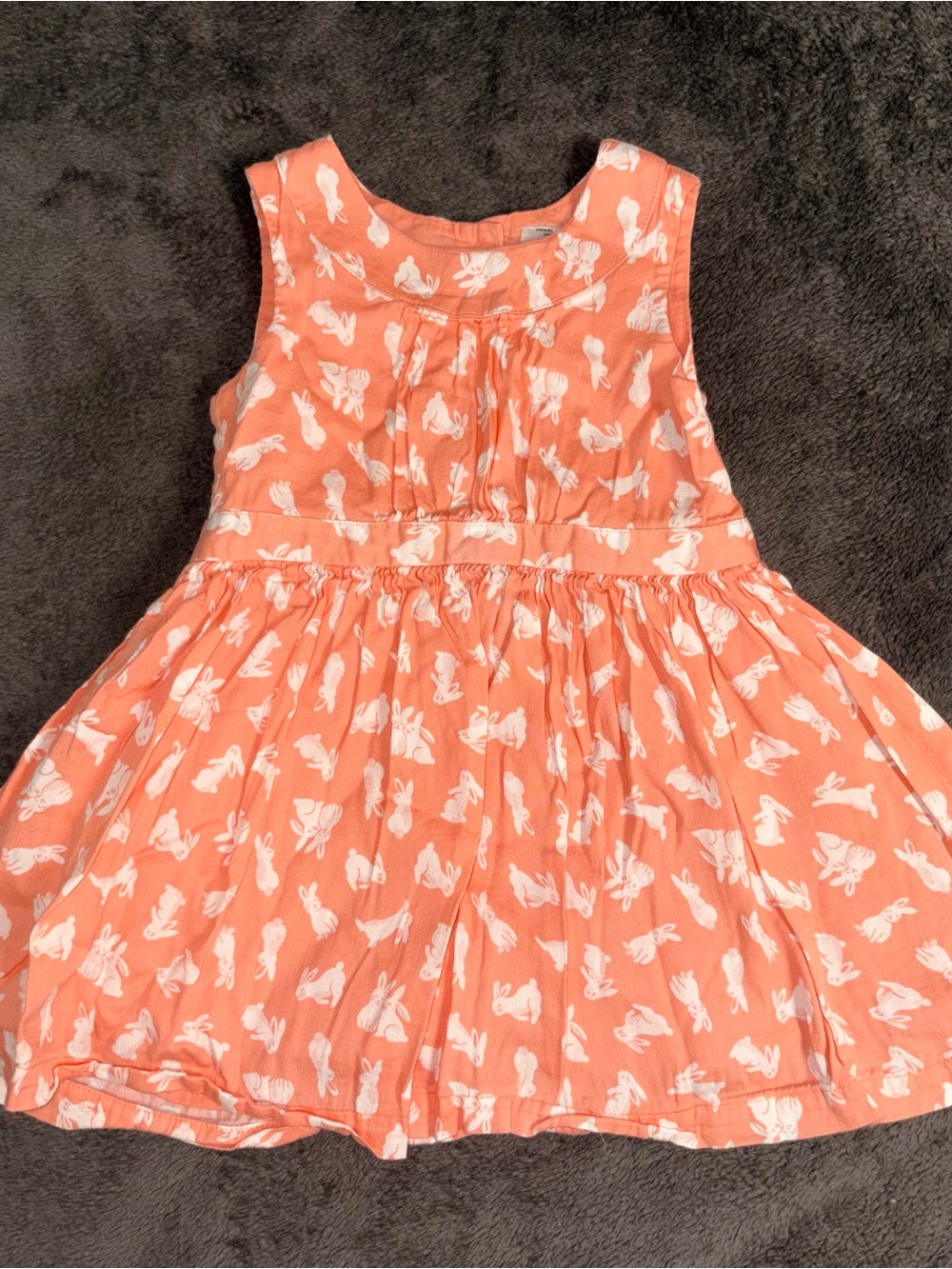 Carter’s white bunny print dress, size 2T